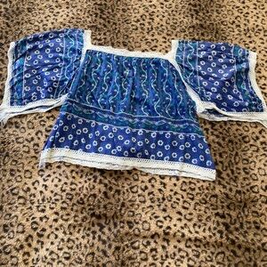 Flowy floral crop top